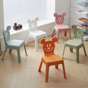 加厚儿童椅子小凳子幼儿园靠背椅宝宝餐椅塑料小椅子家用防滑板凳