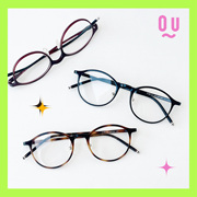 QU日系超轻复古眼镜女方圆框高度数可配近视素颜神器显白平光镜男