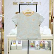 ETTOI小飞马儿童短袖T恤韩国2024夏男女宝圆领套头小象上衣
