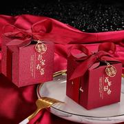 结婚喜糖盒2023式国潮网红礼盒中国风创意婚礼大号喜糖空纸盒