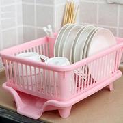 厨房水槽沥水碗架餐具滤水篮碗盘筷子置物架多功能双层洗碗收纳篮