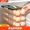 鸡蛋收纳盒冰箱侧门滚蛋食品级鸡蛋架自动鸡蛋盒保鲜盒厨房