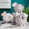 北欧创意绵羊存钱罐摆件陶瓷储蓄罐装饰品可存可取家用儿童可爱大