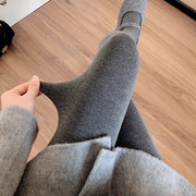 烟灰色连裤袜女秋冬季加厚加绒咖啡色保暖打底裤显瘦深灰色踩脚袜