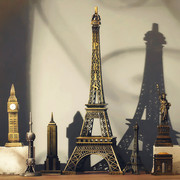 巴黎埃菲尔铁塔摆件模型创意生日礼物家居客厅酒柜装饰工艺品摆设