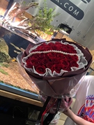 实体花店 33朵红玫瑰 武汉市区送货上门 配送到家 鲜花速递快递
