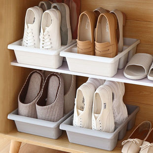 鞋柜收纳盒免安装鞋架拖鞋鞋子存放神器省空间整理盒子抽屉式塑料
