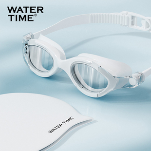 WaterTime近视泳镜 男女防水防雾高清大框游泳镜有度数的游泳眼镜