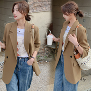 秋装女士小西装外套西服上衣宽松长袖常规韩版休闲薄款外套潮