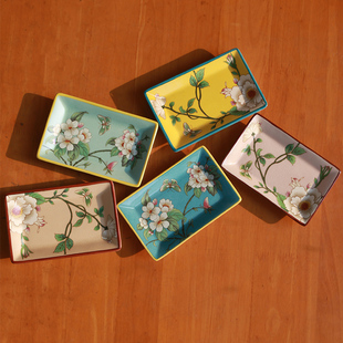 中式陶瓷肥皂盒现代北欧酒店卫生间洗浴沐浴用品高颜值装饰皂碟
