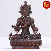 地藏王菩萨佛像古色纯铜随身带2寸3寸小佛像，藏传密宗佛台供奉摆件