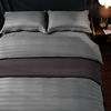 宾馆专用床单被罩床笠被套灰色白色四件套，北欧酒店布草民宿三件套