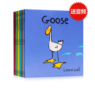 小鹅咕茜系列绘本10册 Goose英文原版绘本 儿童英语启蒙 温暖的主题小女孩与大鹅的日常 优秀获奖图书图画故事书 亲子互动阅读