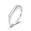 时尚钛钢戒指 INS冷淡风简约小光面尾戒气质感穿搭钛钢戒指指环