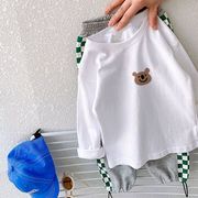 男女童t恤长袖春秋，款2023儿童秋装，打底衫中小童洋气秋季上衣