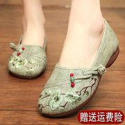 老北京布鞋女款配旗袍的古风女鞋民族风红布鞋