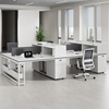 办公桌员工位简约现代公司办公室家具套装六人四人位职员桌椅组合