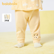 巴拉巴拉婴儿保暖裤男童秋裤，女宝宝打底裤，2024年两件装可开档