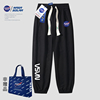 NASA SOLAR联名款2023年休闲运动潮牌街头情侣同款束脚卫裤