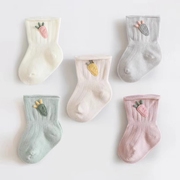 新生儿婴儿袜子0一3月无骨儿童，春秋纯棉初生宝宝女不勒腿中筒袜子