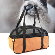 宠物猫包夏天透气手提外出便携猫袋比熊笼子帆布狗狗背包幼犬用品