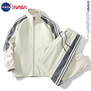 NASA联名丨丨春秋运动服套装男休闲时尚跑步外套情侣夹克