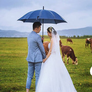 摄影道具大黑伞影楼婚纱主题拍照情侣拍摄雨伞外景照相旅拍小道具
