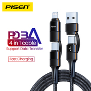 pisen2in1type-c+lightningcableforiphone，1514promaxchargingdatewire适用苹果二合一充电线