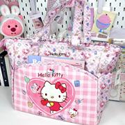 原创hellokitty托特包少女大容量旅行包手提斜挎单肩包16寸电脑包