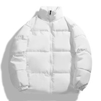 棉衣男士2022冬季绒羽棉服韩版情侣，面包棉袄轻薄保暖冬装外套