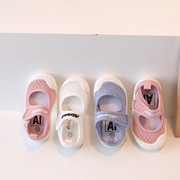 2022夏季女童鞋镂空网鞋宝宝，凉鞋小女孩板鞋儿童休闲鞋幼儿园单鞋