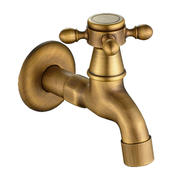 水暖五金黄铜材质古铜色拖把，池小龙头水嘴当冷入墙式龙头