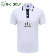 BCGOLF高尔夫男款短袖T恤 男式翻领夏季运动服装男款上衣