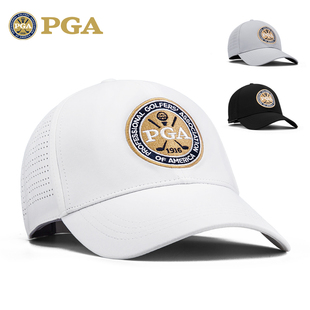 PGA高尔夫球帽男士棒球帽夏季透气网孔有顶帽户外防晒帽GOLF帽子