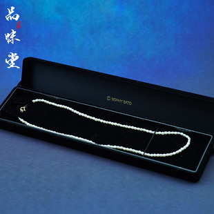 日本小众轻奢品牌sophy索菲18k纯金米粒天然珍珠锁骨链项链时尚款