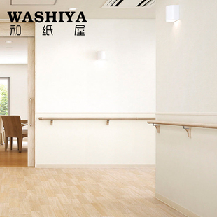 干净清新米白色织物素色纹客厅卧室满铺进口日本墙纸壁纸按米卖