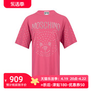 moschino莫斯奇诺女水晶石，泰迪熊全棉短袖，t恤女士xy特卖