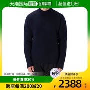 香港直邮Jil Sander 深蓝色长袖羊毛针织毛衣 J21GP0002-J14506
