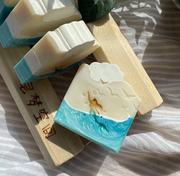 美人鱼海洋主题手工皂礼物伴手礼可爱风造型婚礼签到香皂蓝色