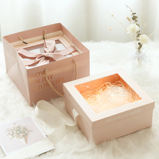 伴手礼礼盒空盒，大号礼物盒子创意，婚礼喜糖盒包装盒