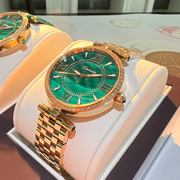 小绿表卡罗莱女表皮带，女士手表时尚气质防水品牌潮流十大