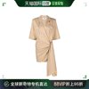 香港直邮潮奢 Msgm 女士短袖衬衫式连衣裙