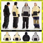 2021dimito滑雪卫衣运动户外帽衫单板，双男女白灰，黄色板(黄色板)衣服裤
