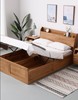 简约现代北欧全实木白橡木床 储物床高箱床 气动床 双人床卧室床