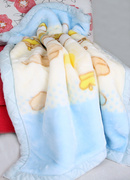 亏本新生婴儿毛毯双层加厚秋冬季拉舍尔儿童，幼儿园盖毯宝宝午睡毯