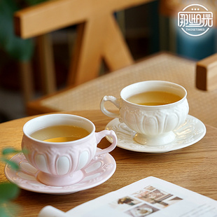那些时光欧式下午茶具，咖啡杯碟套装勺，法式复古浮雕英式茶壶杯子