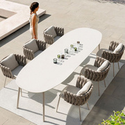 户外家具餐桌椅组合休闲编藤椅单人座酒店咖啡厅庭院，室外露台花园