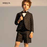 rbigx瑞比克童装秋季设计感字母百搭潮流，裤装透气儿童短裤