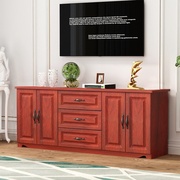 实木电视柜现代简约客厅小户型家具组合卧室欧式背景墙柜高款地柜