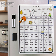 冰箱贴留言板可擦写ins简约风磁贴记事贴创意白板便利贴装饰菜单